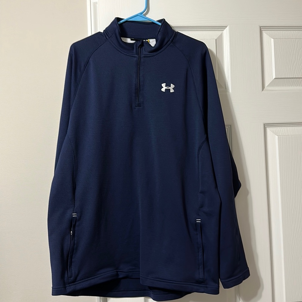 Men’s Navy UA Long Sleeve Quarter Zip Pullover